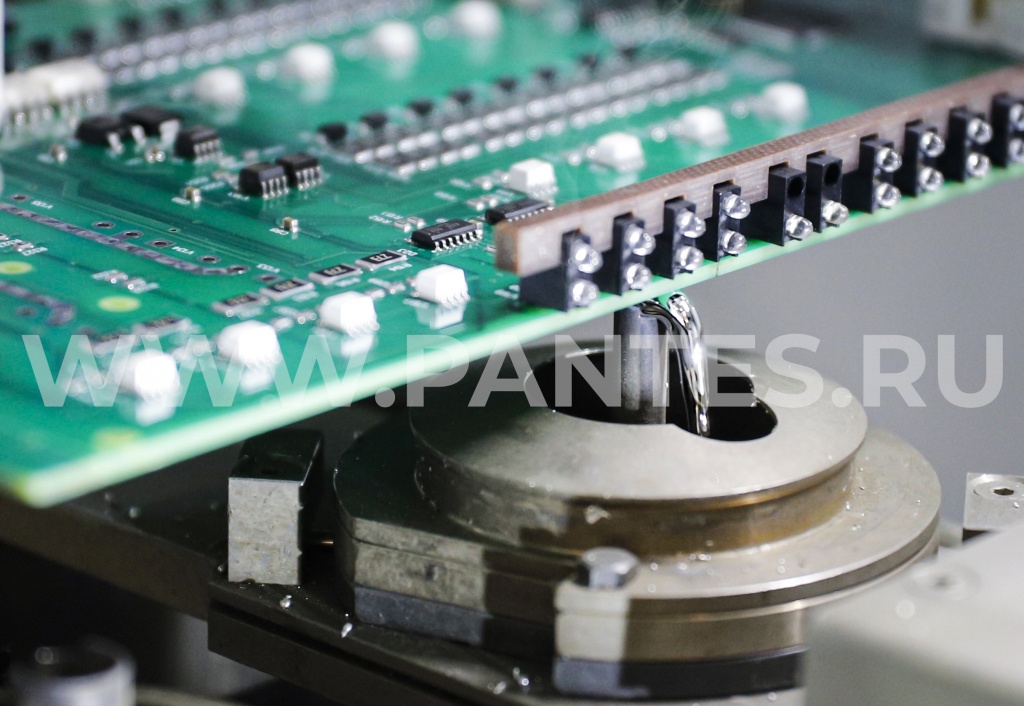 Селективная пайка волной ТНТ компонентов